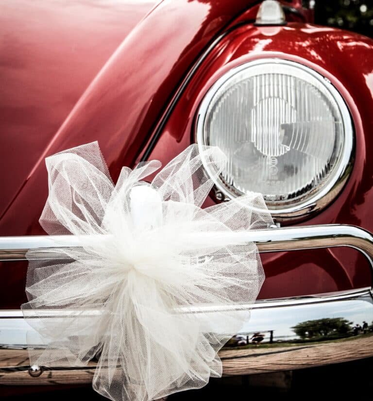 car with a bow on it as a big purchase present